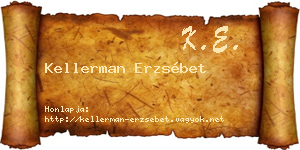 Kellerman Erzsébet névjegykártya